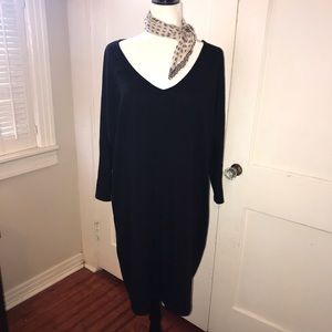 Old Navy black knee length tunic dress XL Tall